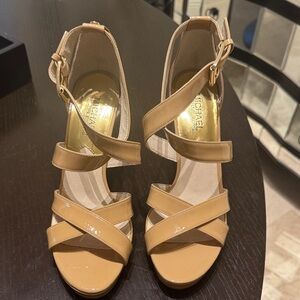 Michael Kors Beige Strappy Heels
